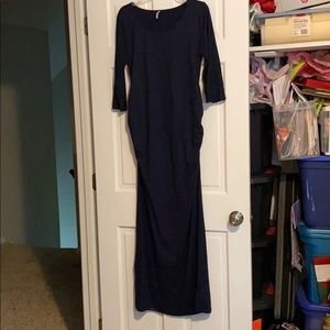 Mother Bee blue maternity dress